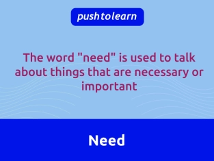 Illustration of Verbo Modal Need en Inglés