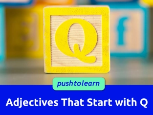 Illustration of Adjectives That Start with Q