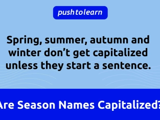 Illustration of Are Season Names Capitalized?