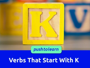 Illustration of Verbs That Start With K