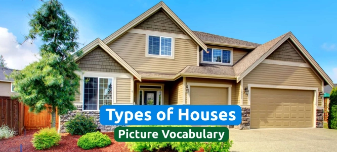 Illustration of Types of Houses