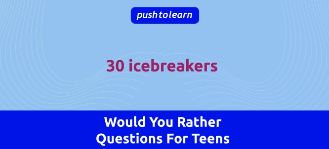 Illustration of Would You Rather Questions For Teens - for Games, Parties, and Icebreakers