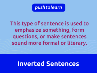 Illustration of Inverted Sentences