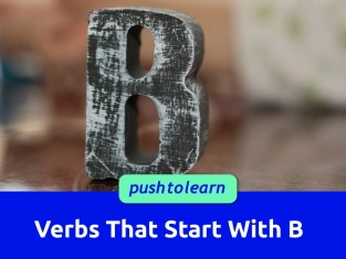 Illustration of Verbs That Start With B