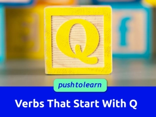 Illustration of Verbs That Start With Q