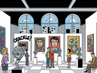 Illustration of Working at an Art Gallery