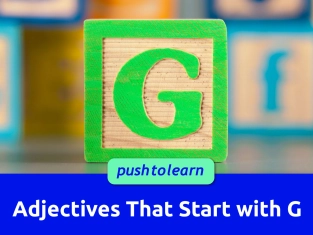 Illustration of Adjectives That Start with G