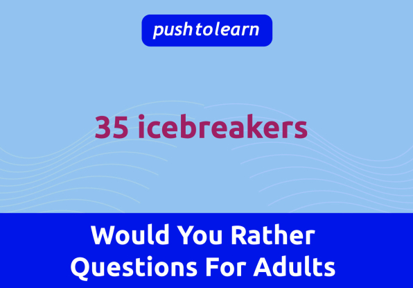 Illustration of Would You Rather Questions For Adults - for Games, Parties, and Icebreakers