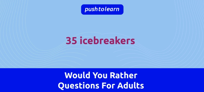 Illustration of Would You Rather Questions For Adults - for Games, Parties, and Icebreakers