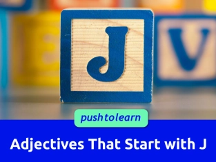 Illustration of Adjectives That Start with J