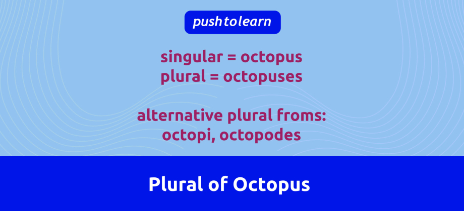 Illustration of Plural of Octopus