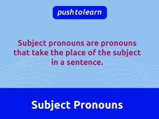 Illustration of Subject Pronouns