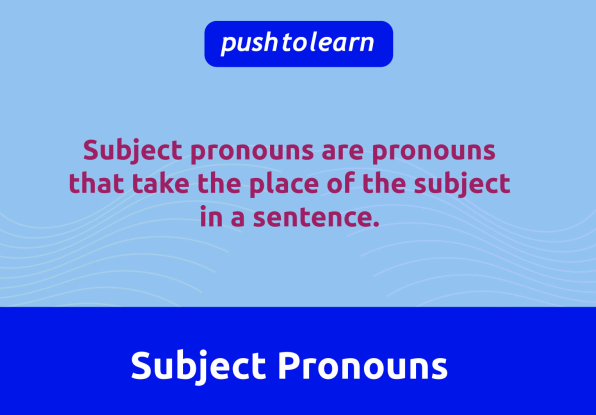 Illustration of Subject Pronouns