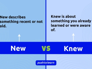 Illustration of New vs Knew