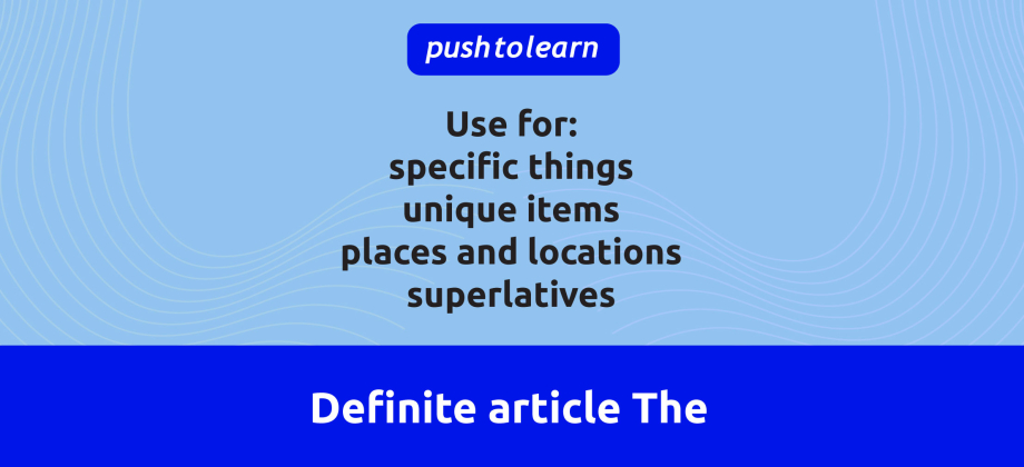 Illustration of Definite article The