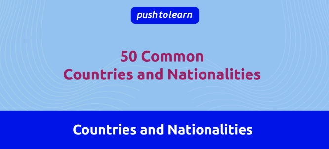 Illustration of Countries and Nationalities