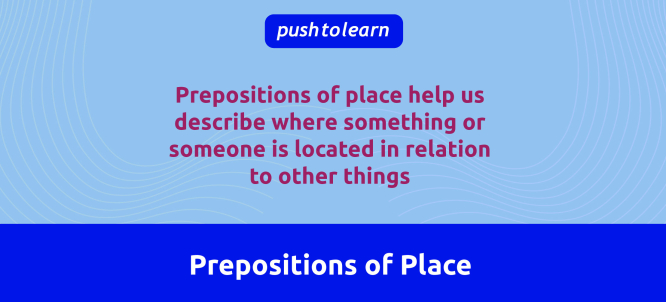 Illustration of Prepositions of Place