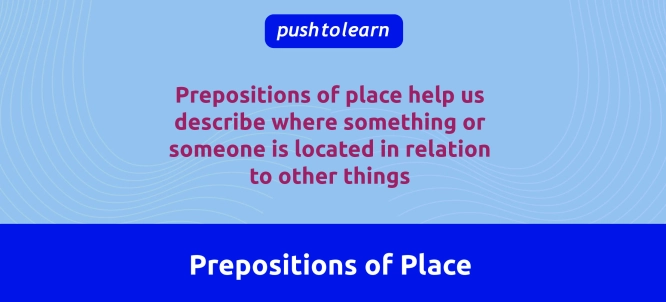 Illustration of Prepositions of Place