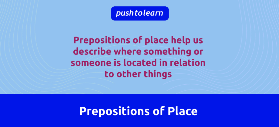 Illustration of Prepositions of Place