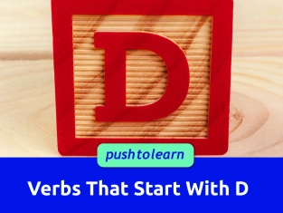 Illustration of Verbs That Start With D