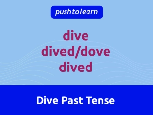 Illustration of Dive Past Tense
