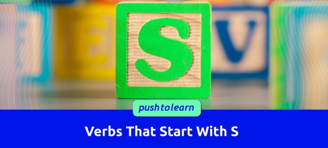 Illustration of Verbs That Start With S