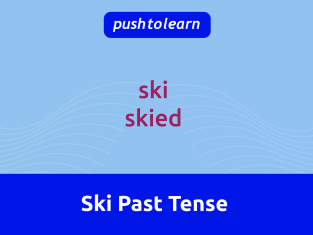 Illustration of Ski Past Tense