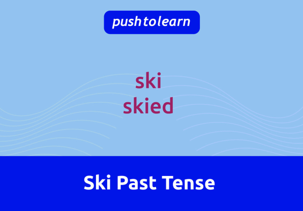 Illustration of Ski Past Tense