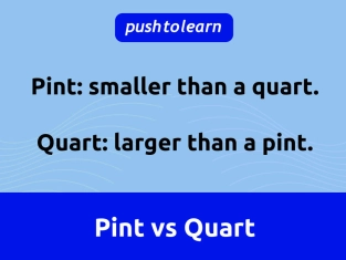 Illustration of Pint vs Quart