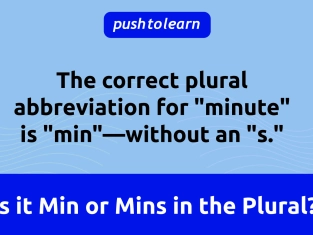 Illustration of Is it Min or Mins in the Plural?