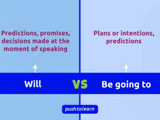 Illustration of Will vs Be going to