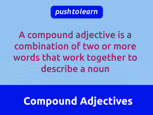 Illustration of Compound Adjectives