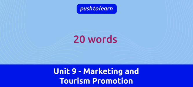 Illustration of Unit 9 - Marketing and Tourism Promotion