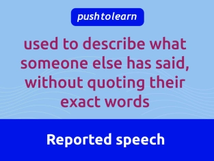 Illustration of Reported Speech