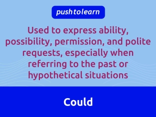 Illustration of Modal Verb Could