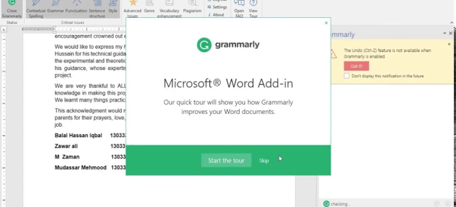 Illustration of How to Add Grammarly to Word