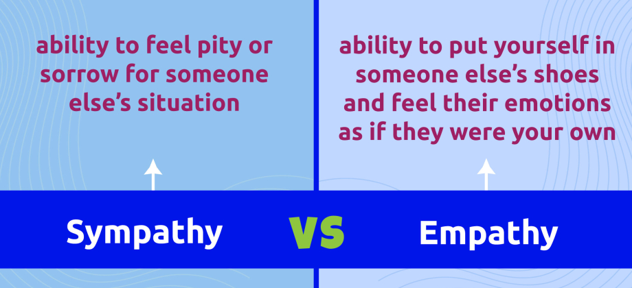 Illustration of Sympathy vs Empathy