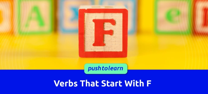 Illustration of Verbs That Start With F