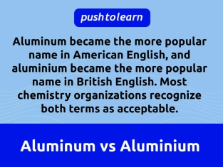Illustration of Aluminum vs Aluminium