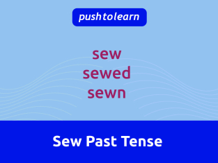 Illustration of Sew Past Tense