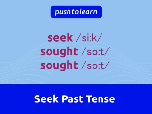 Illustration of Seek Past Tense