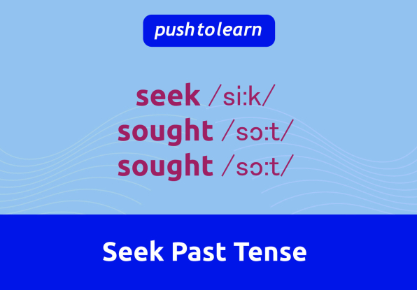 Illustration of Seek Past Tense