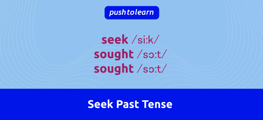 Illustration of Seek Past Tense