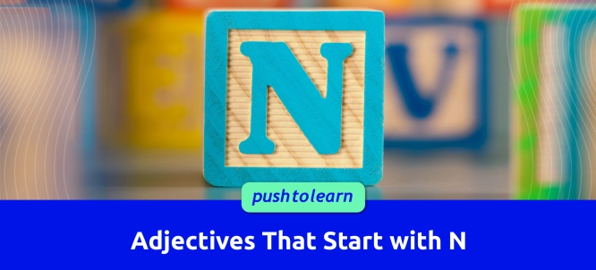 Illustration of Adjectives That Start with N