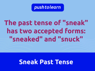 Illustration of Sneak Past Tense