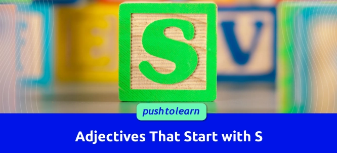 Illustration of Adjectives That Start with S