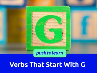 Illustration of Verbs That Start With G