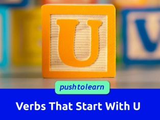 Illustration of Verbs That Start With U