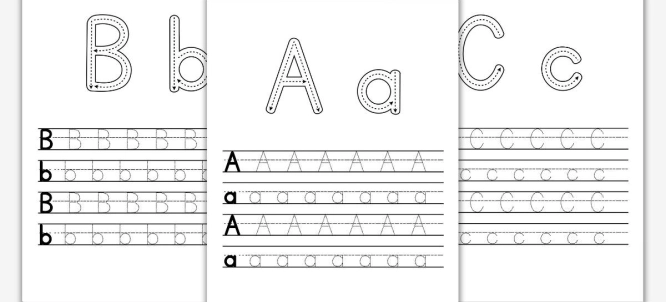 Illustration of Lowercase and Uppercase Letters: Definition and Meaning