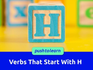 Illustration of Verbs That Start With H